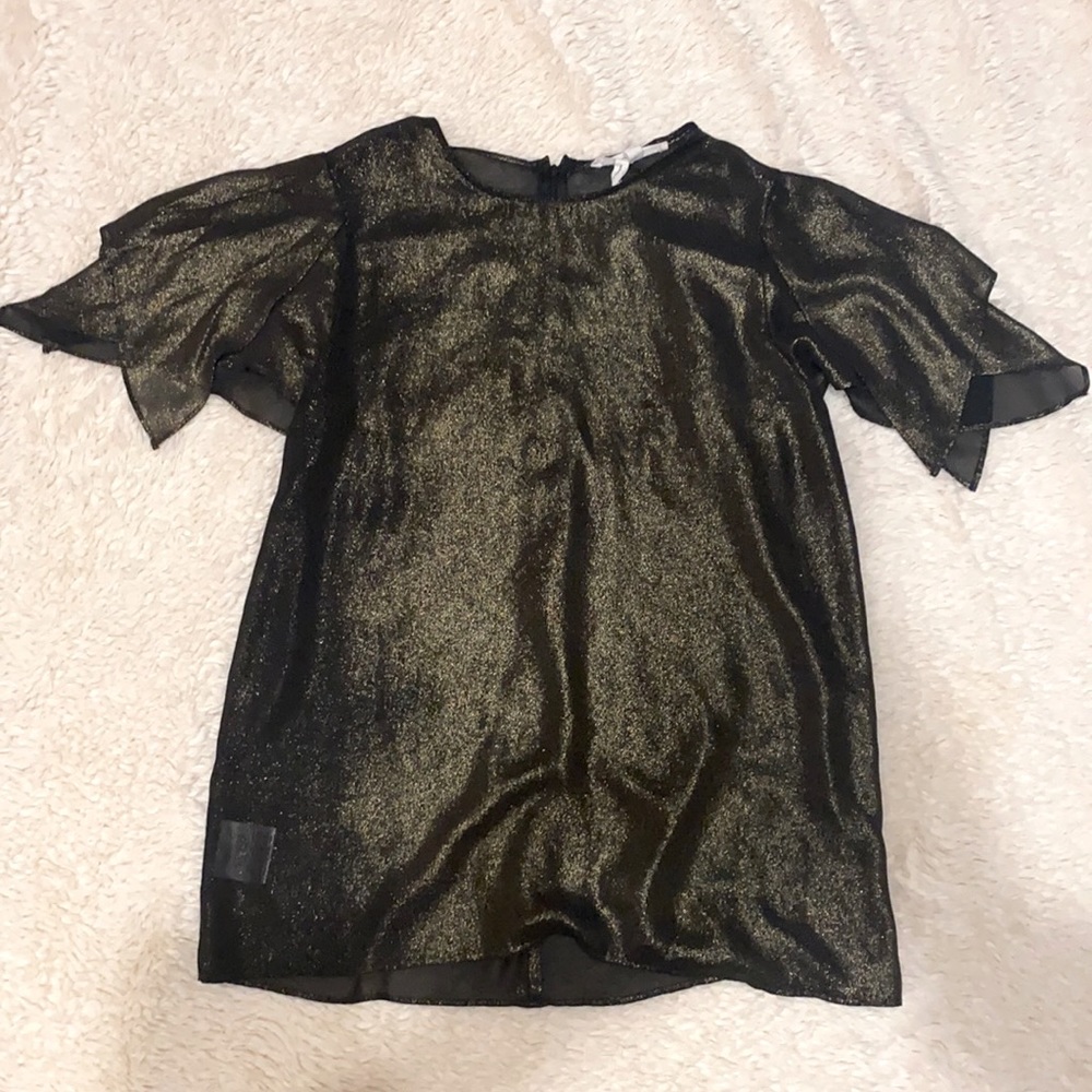 BCBG small black/gold top never worn